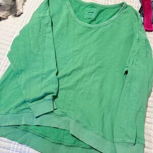 Like New Aerie Women's Green Crewneck Size XL